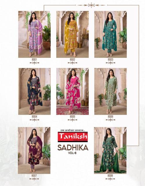 Taniksh sadhika vol 8 wholesale kurtis price